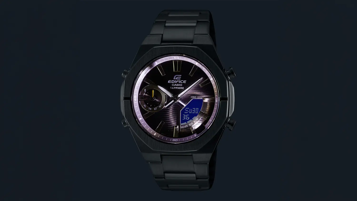 Hodinky Casio ECB-S10D-8AEF svítící ve tmě