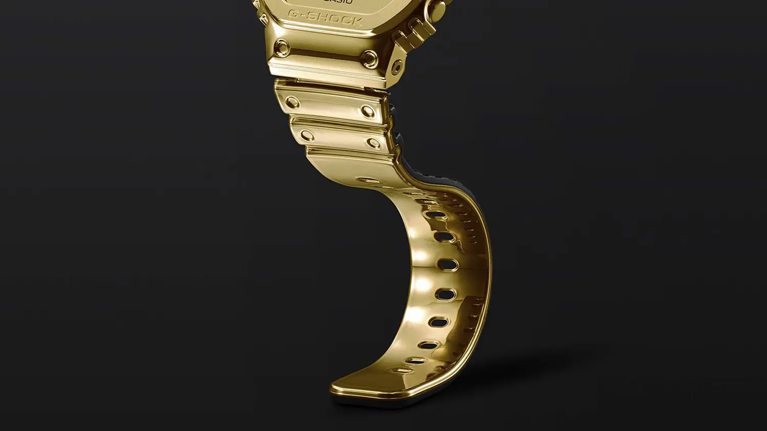 P&aacute;nske n&aacute;ramkov&eacute; hodinky Casio GM-2100YMG-9AER detail cifern&iacute;ka