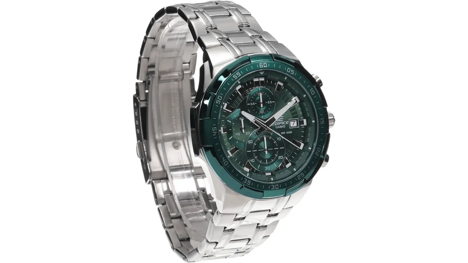 Hodinky Casio z radu EDIFICE s pretek&aacute;rskou dr&aacute;hou v pozad&iacute;