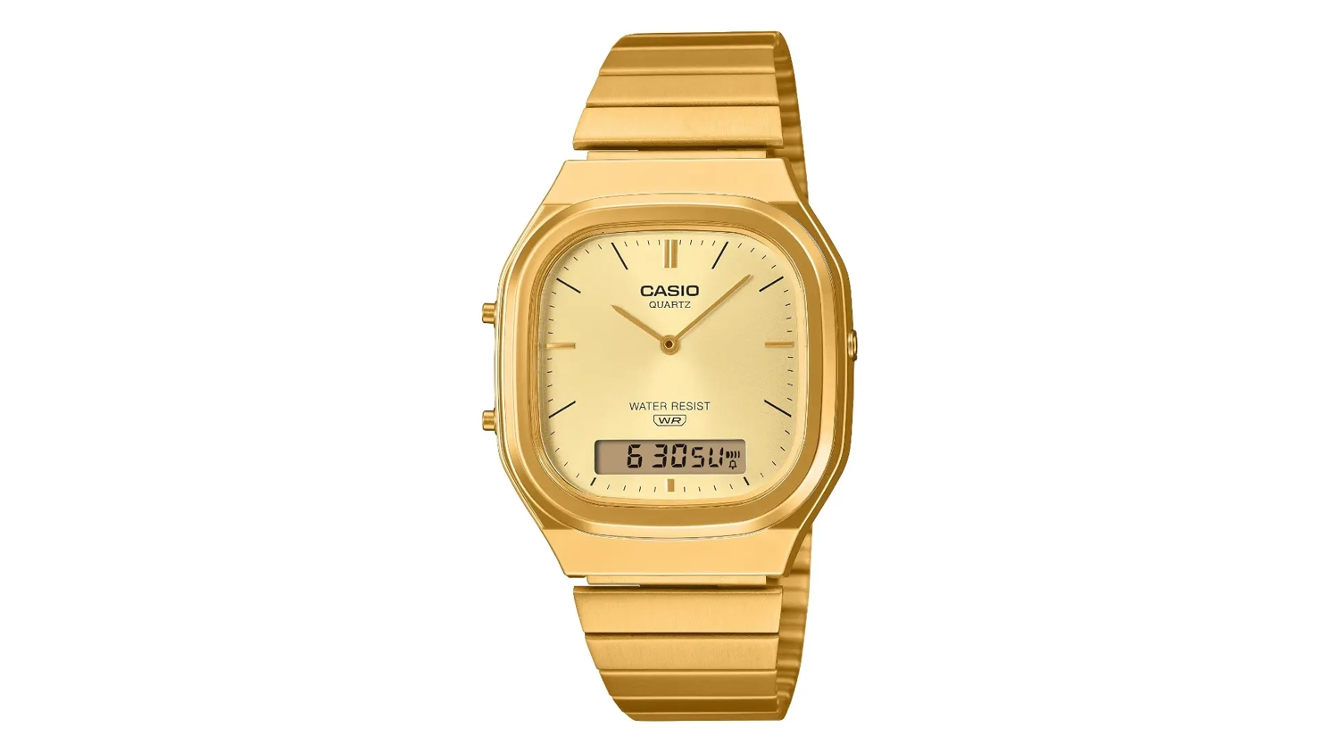 Náramkové hodinky Casio AQ-240EG-9AEF Vintage zlaté horní pohled