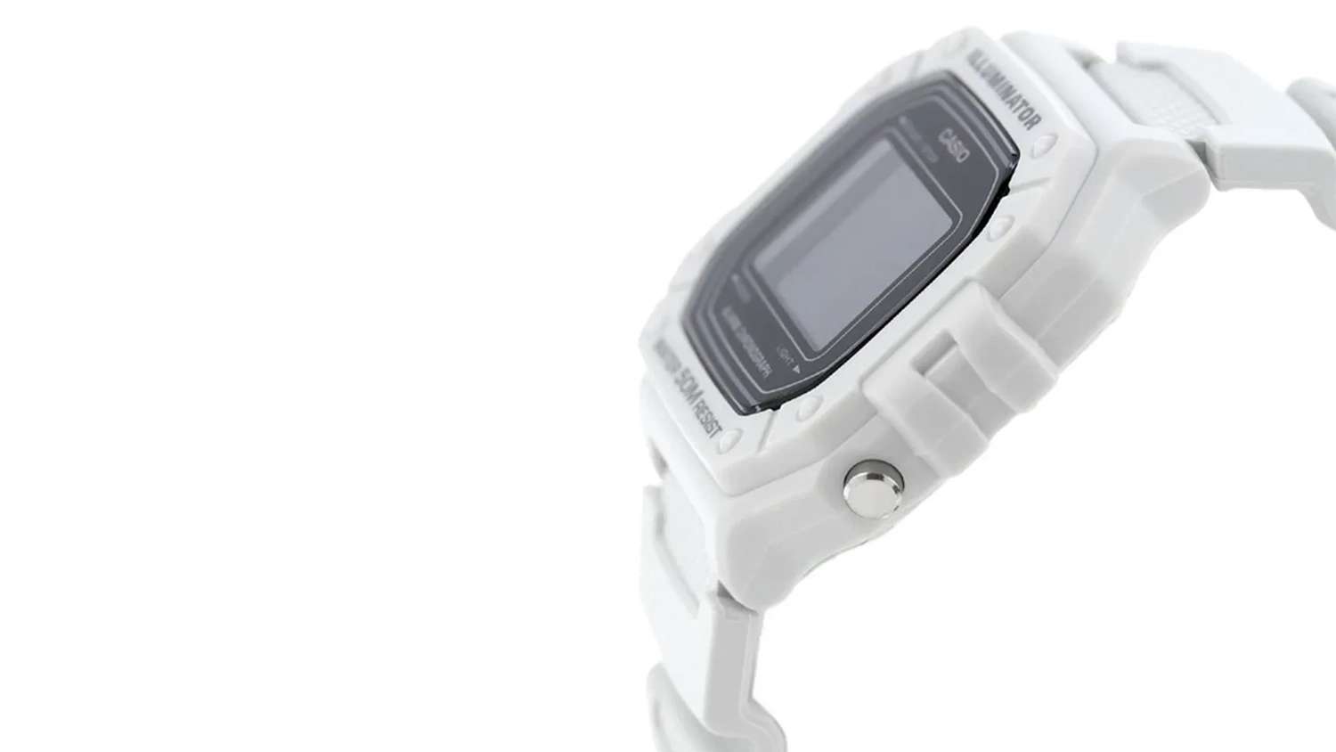 Náramkové hodinky Casio W-218H-8BVEF šedé boční pohled