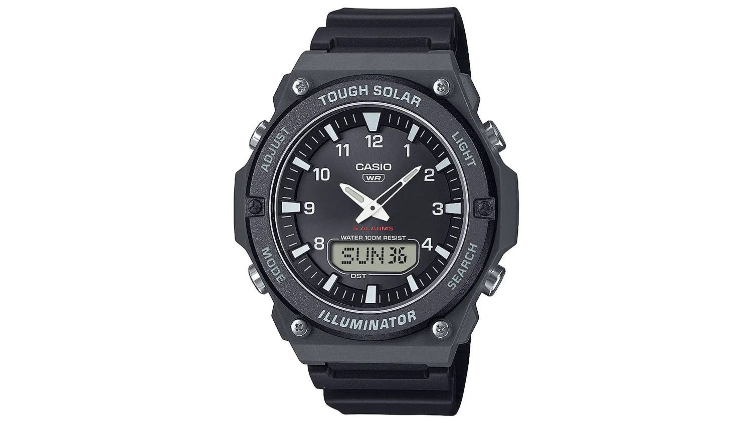 P&aacute;nsk&eacute; n&aacute;ramkov&eacute; hodinky Casio AQ-S820W-1AVEF4 předn&iacute; pohled