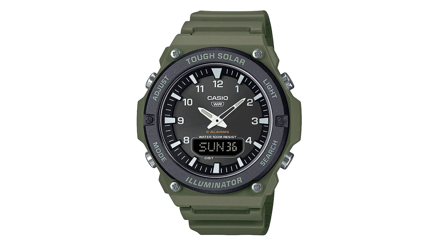 P&aacute;nsk&eacute; n&aacute;ramkov&eacute; hodinky Casio AQ-S820W-3BVEF4 pohľad zpredu