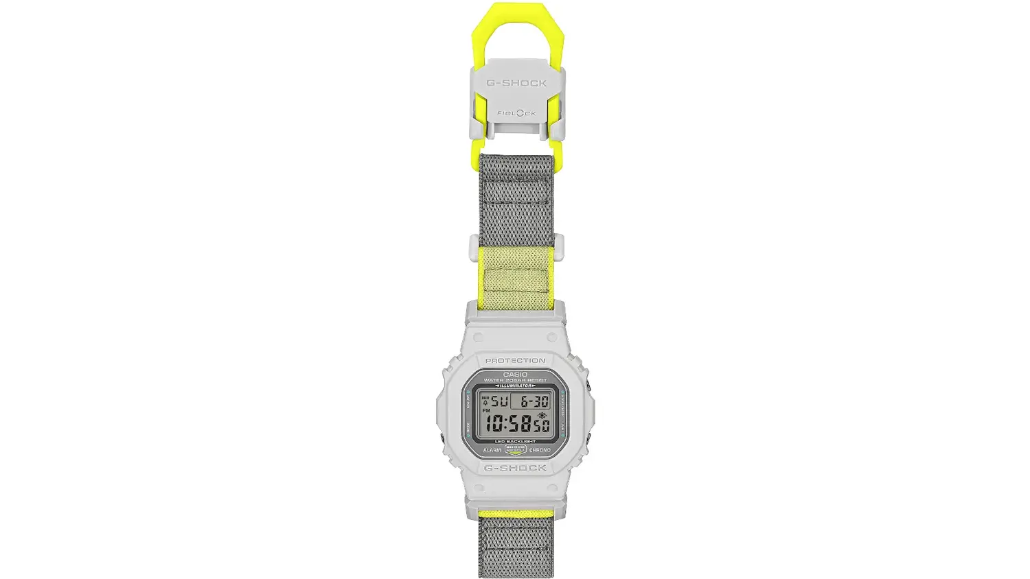 Hodinky Casio G-SHOCK DW-5600MNC-7A8ER na ruce – zapínání