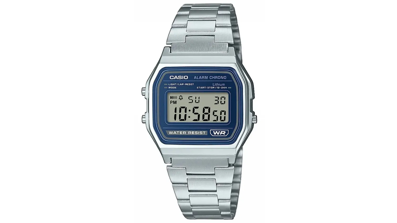 N&aacute;ramkov&eacute; hodinky Casio Vintage A158WEA-2EF pohľad zpredu