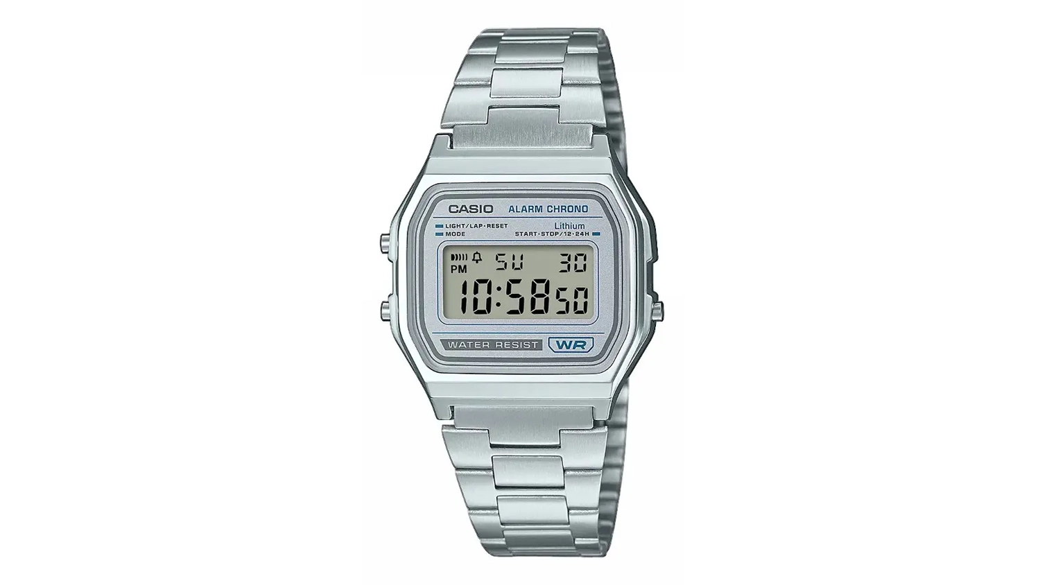 N&aacute;ramkov&eacute; hodinky Casio Vintage A158WEA-7EF pohľad zpredu