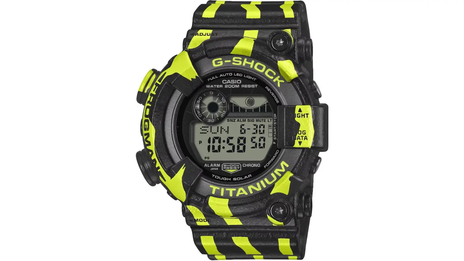 P&aacute;nske n&aacute;ramkov&eacute; hodinky Casio GW-8200TPF-1ER G-SHOCK Frogman