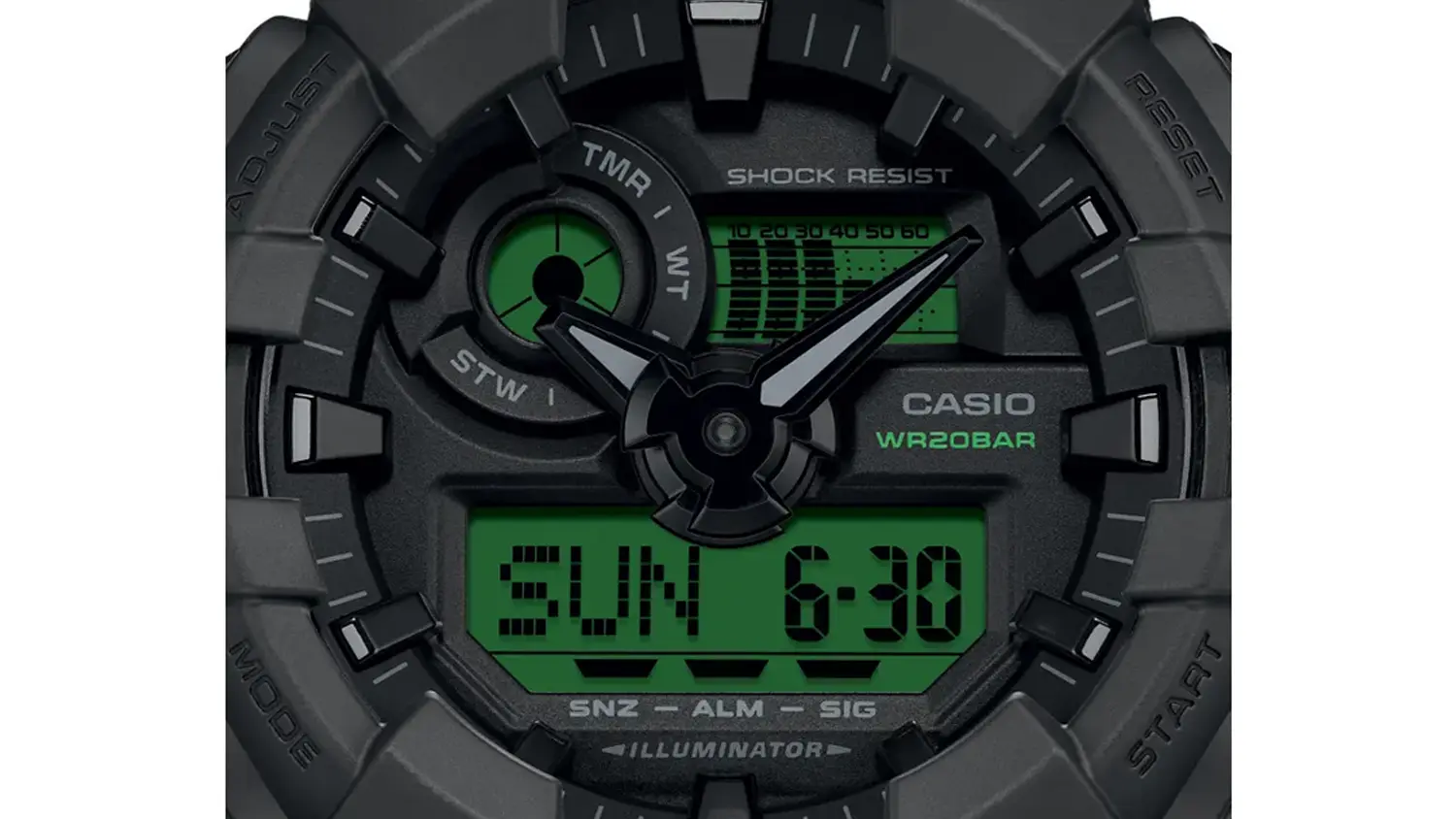 Ciferník hodiniek Casio GA-700BEG-1AER