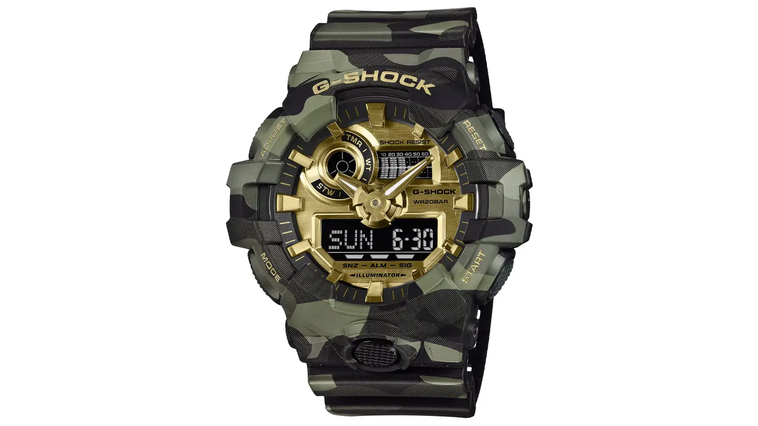 P&aacute;nsk&eacute; n&aacute;ramkov&eacute; hodinky Casio GA-700CMG-3AER G-SHOCK