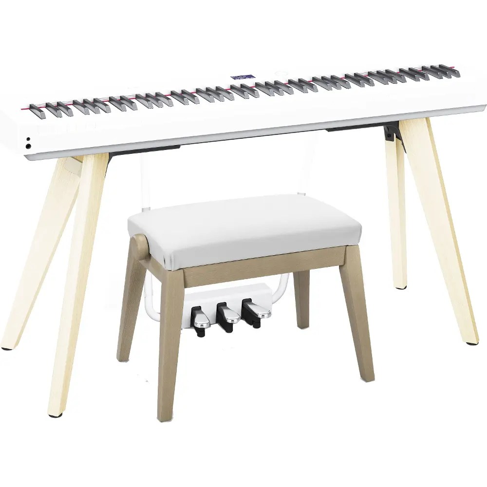 Digitální piano se stojanem, stoličkou a pedály