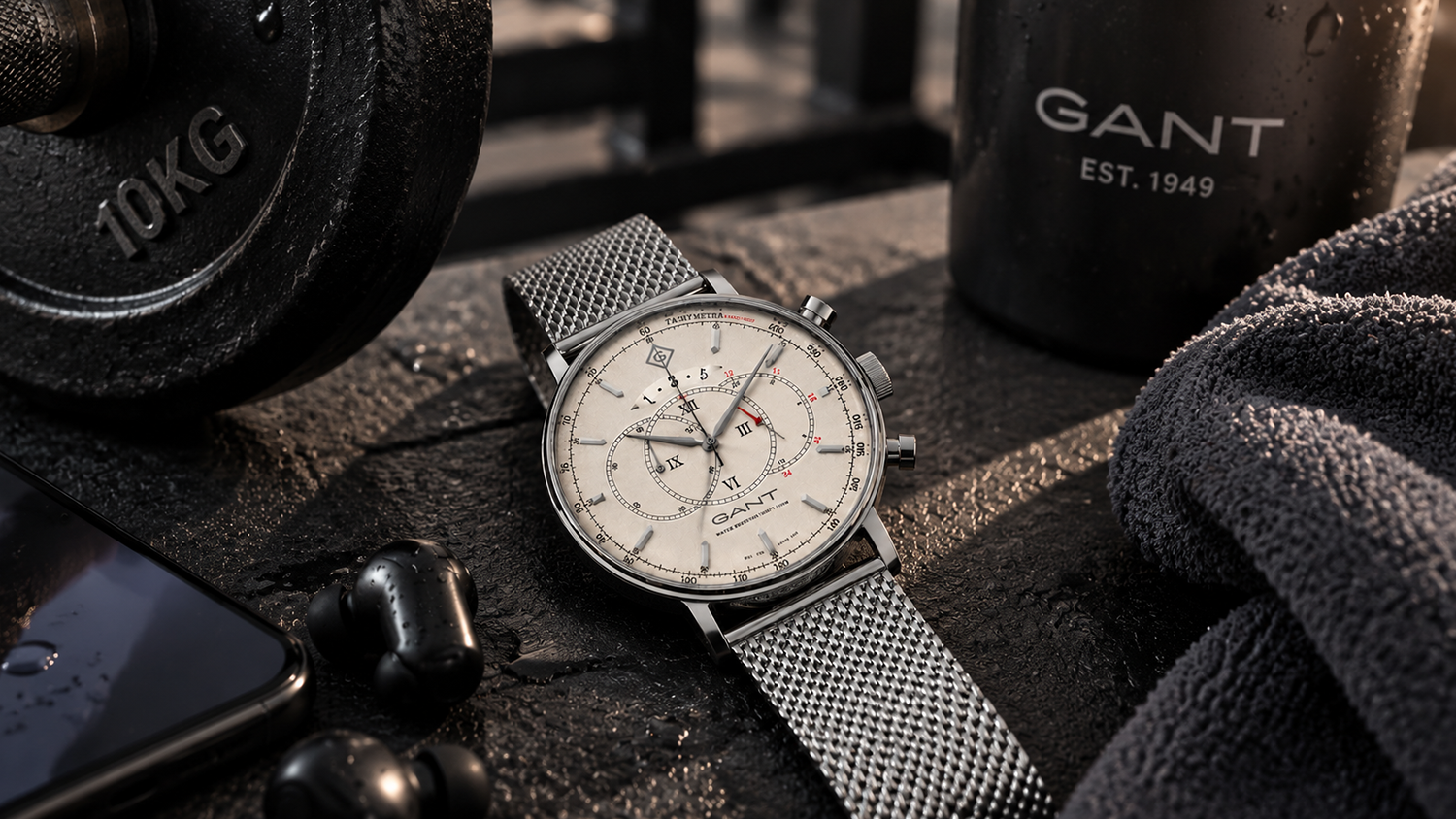 Pánské náramkové hodinky Gant Cameron II G103005 v tělocvičně