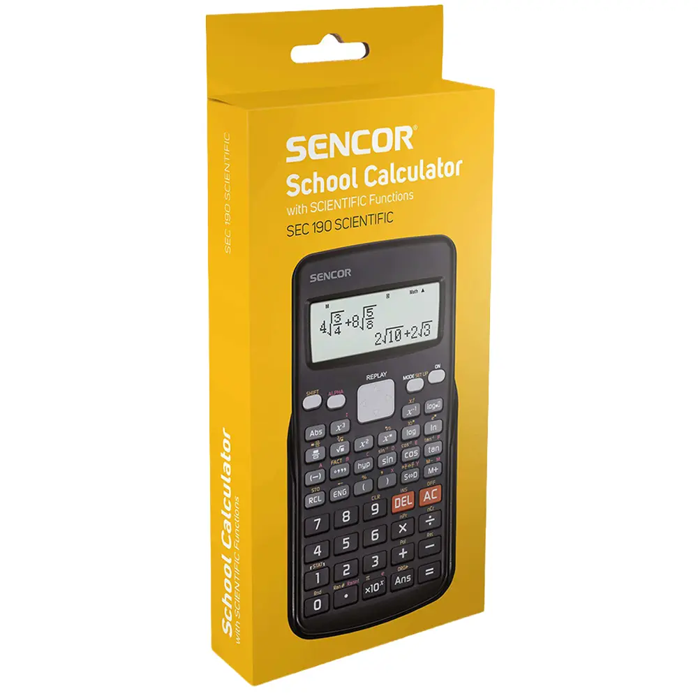 Vědecká kalkulačka SENCOR SEC 190 v balení
