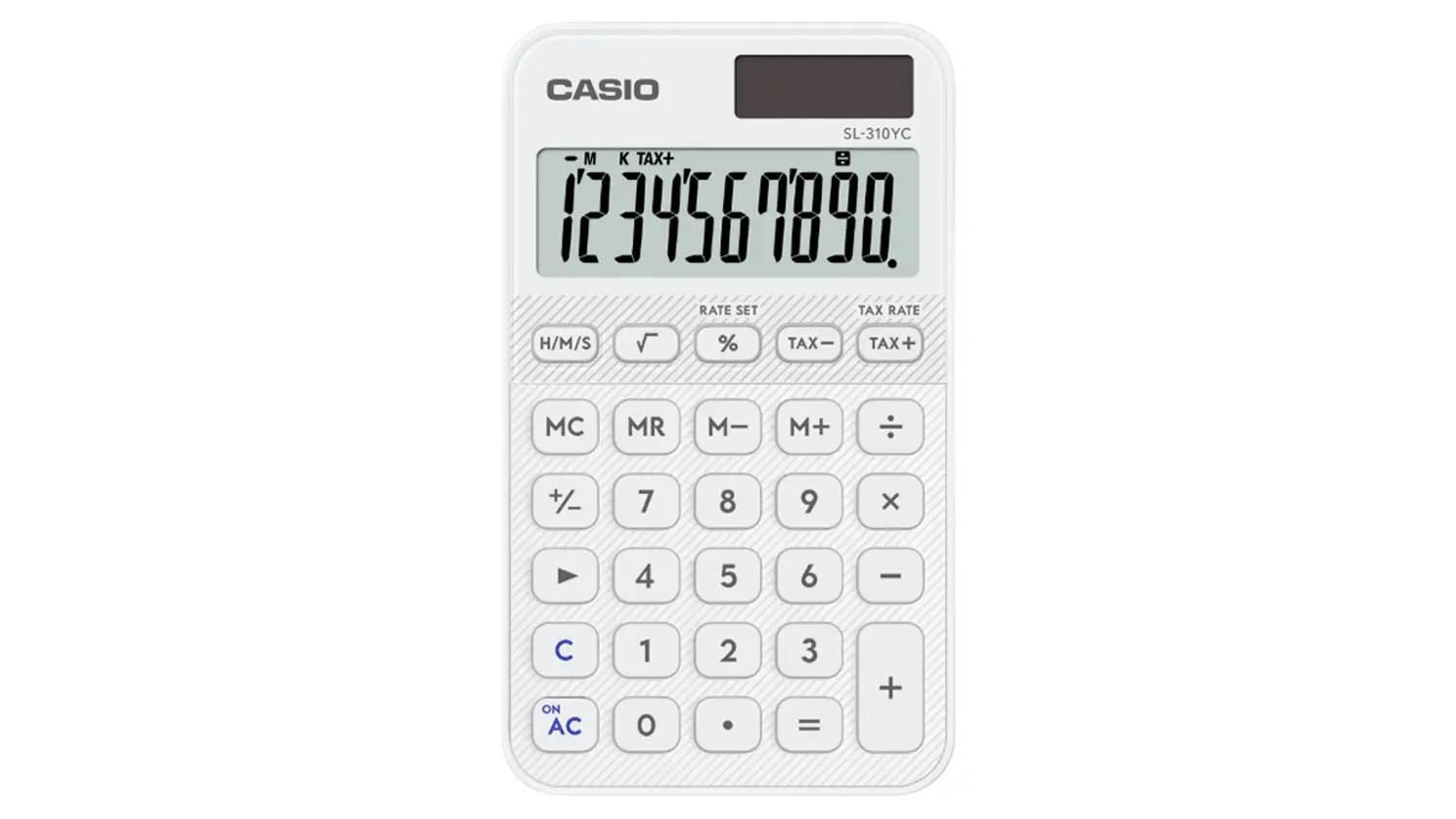 Vrecková kalkulačka Casio SL 310 YC WE biela