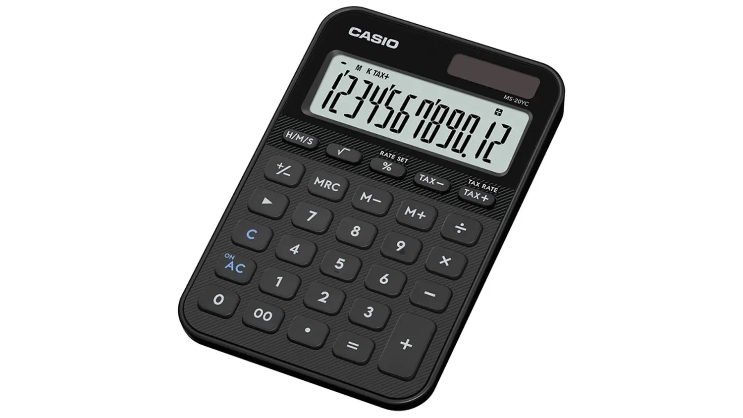 Stolov&aacute; kalkulačka Casio MS 20 YC z prav&eacute;ho uhla