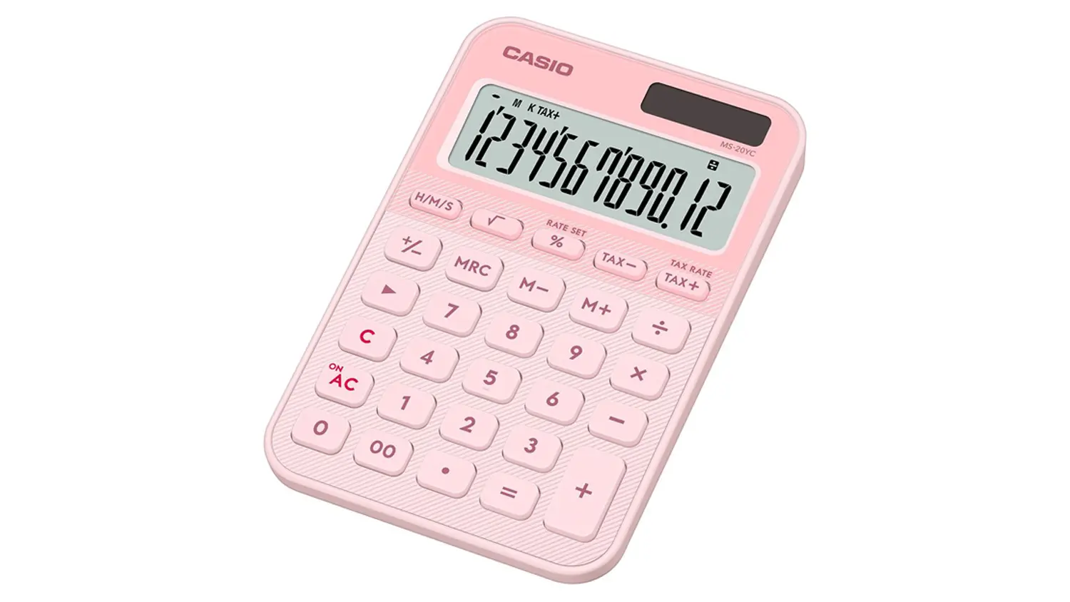 Stolov&aacute; kalkulačka Casio MS 20 YC z prav&eacute;ho uhla