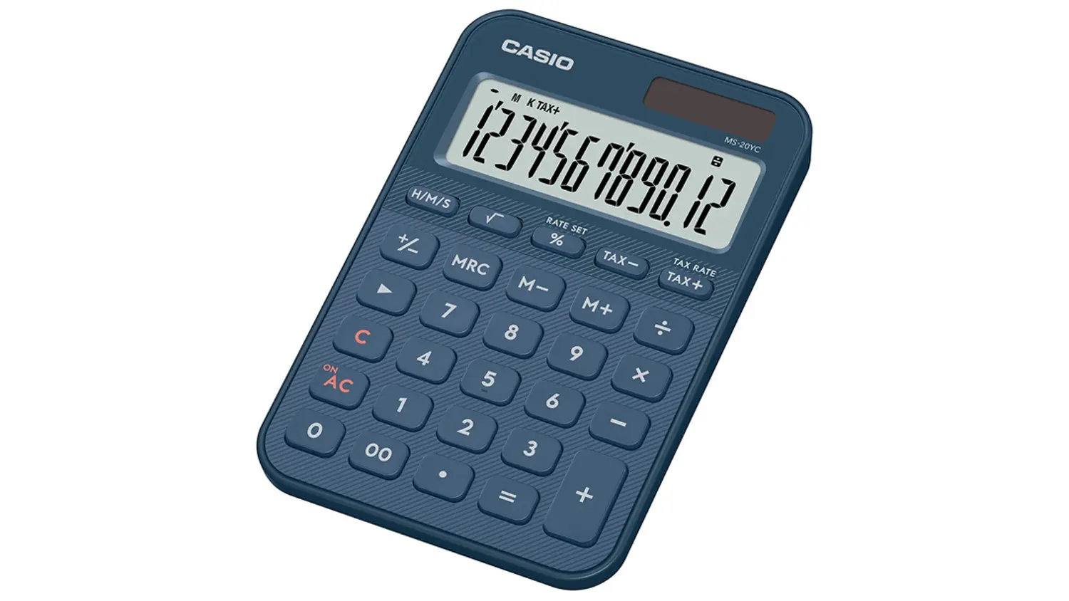 Stolová kalkulačka Casio MS 20 YC z pravého uhla