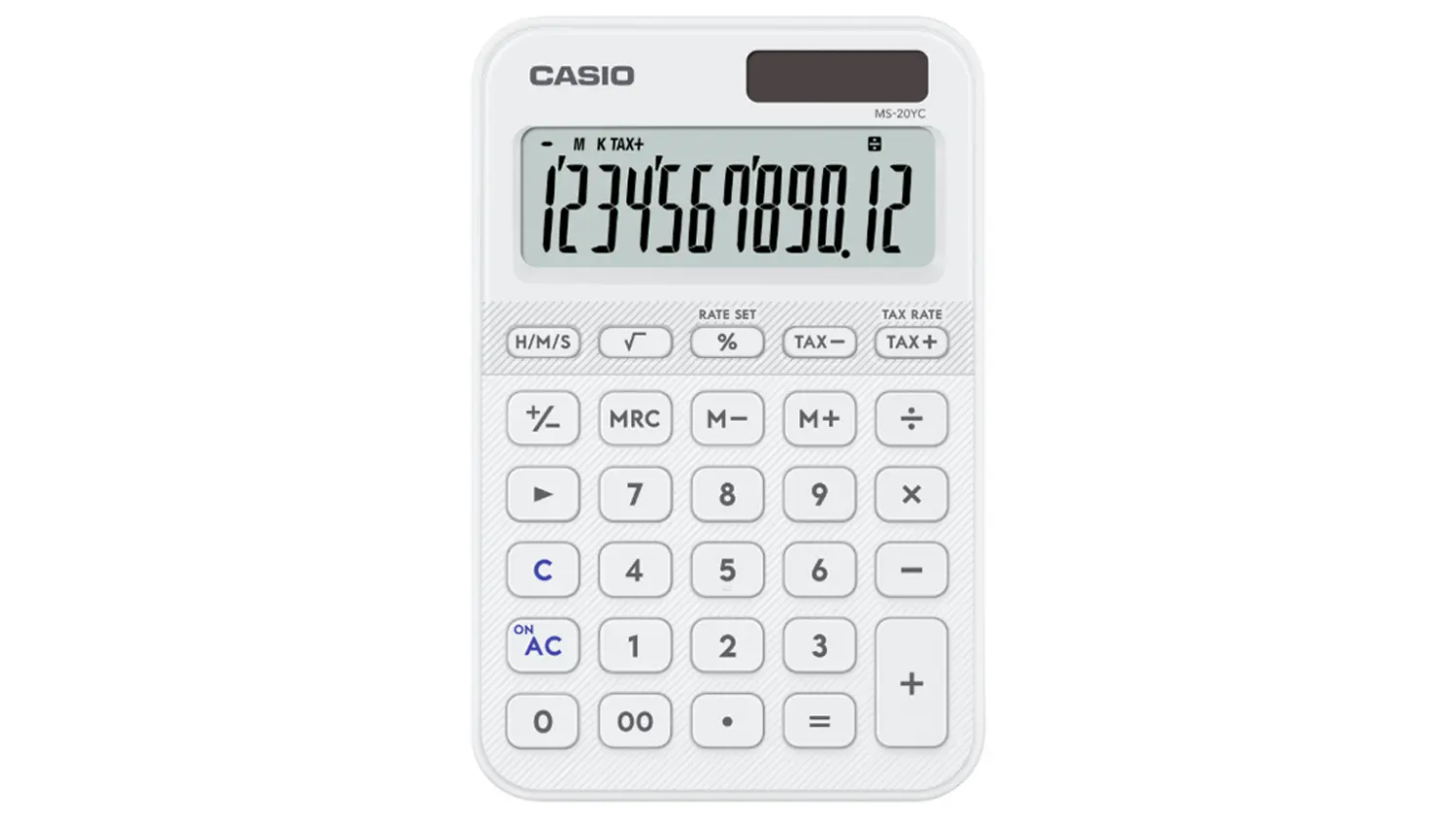 Stolov&aacute; kalkulačka Casio MS 20 YC WE biela