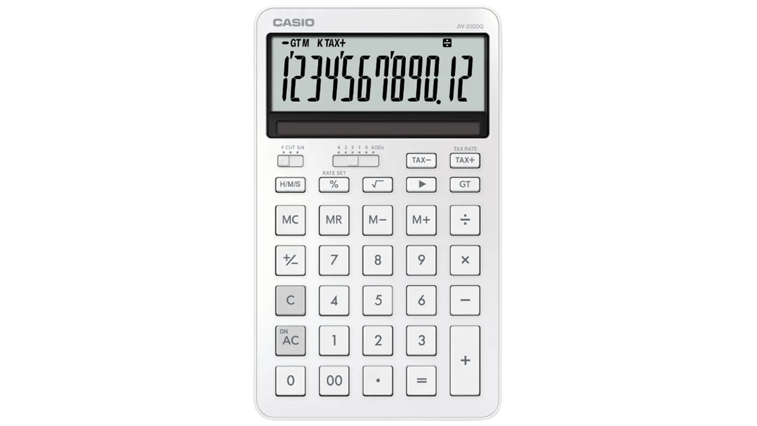 Stolová kalkulačka Casio JW 200 DQ WE biela