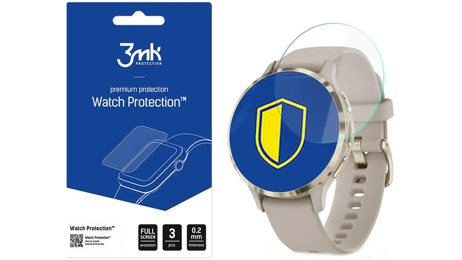 Ochranná fólie 3MK Watch Protection ARC pro Garmin Venu 3S