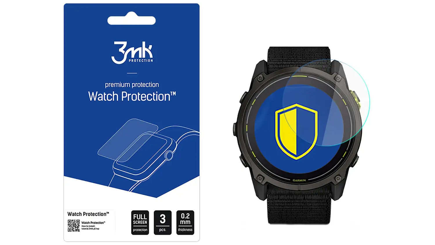 Ochrann&eacute; sklo 3MK Watch Protection FlexibleGlass pro Garmin Enduro 3