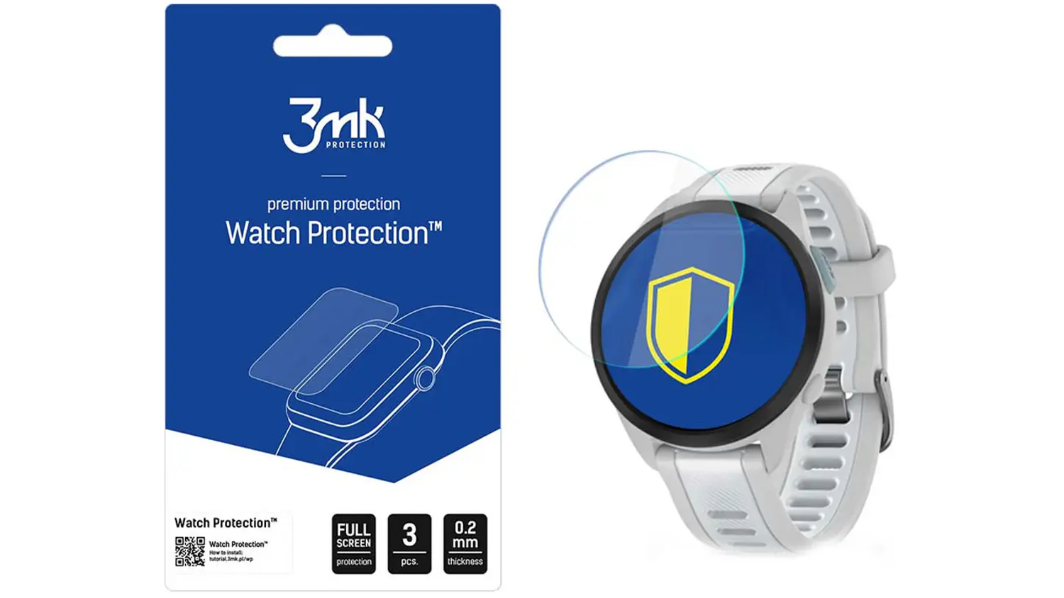 Ochrann&eacute; sklo 3MK Watch Protection FlexibleGlass pro Garmin Forerunner 165