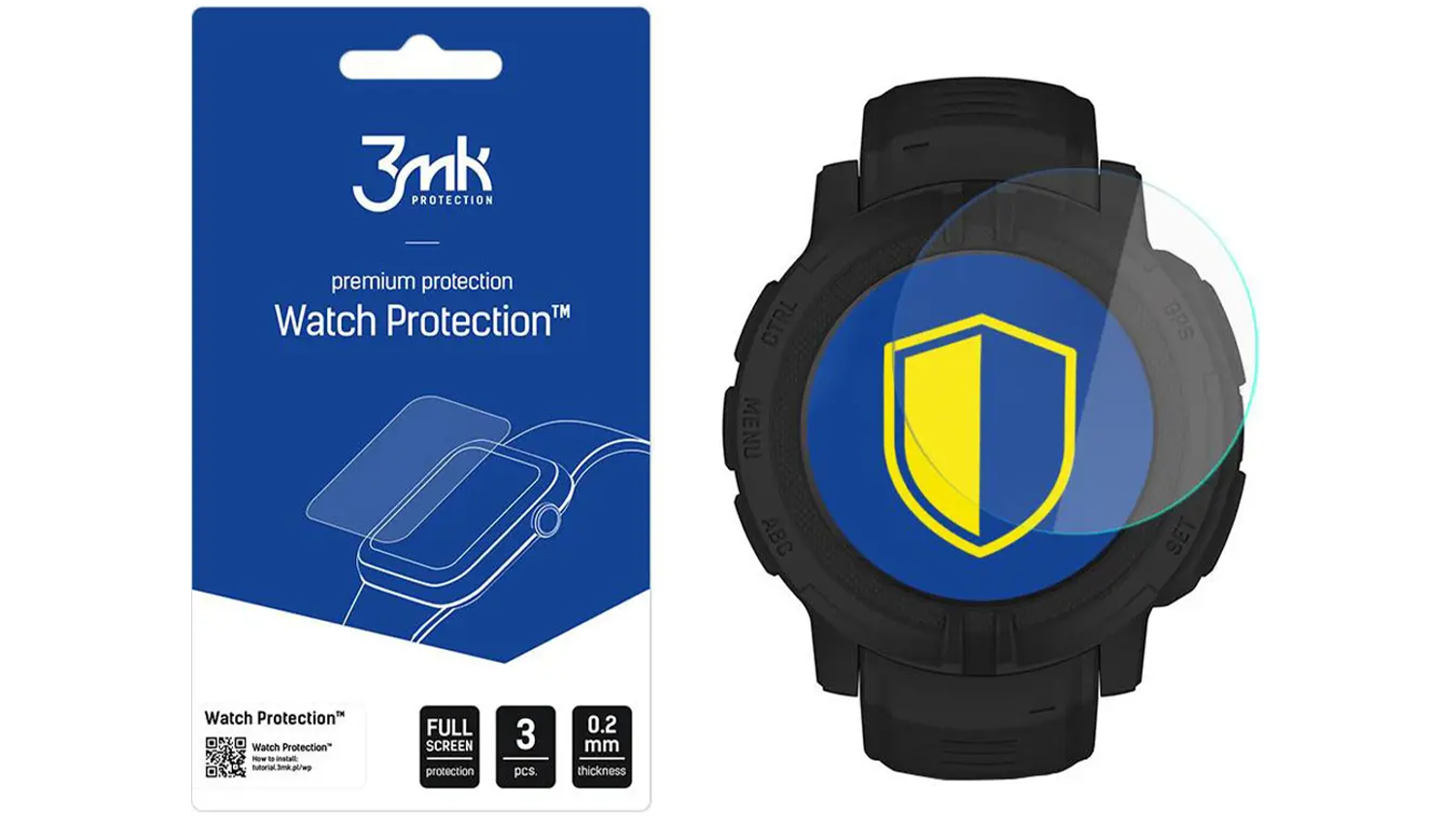 Ochrann&eacute; sklo 3MK Watch Protection FlexibleGlass pro Garmin Instinct 2/Solar
