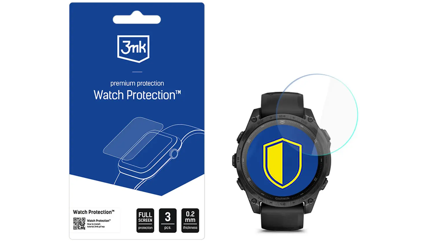 Ochranné sklo 3MK Watch Protection FlexibleGlass pro Garmin Tactix 8 47mm