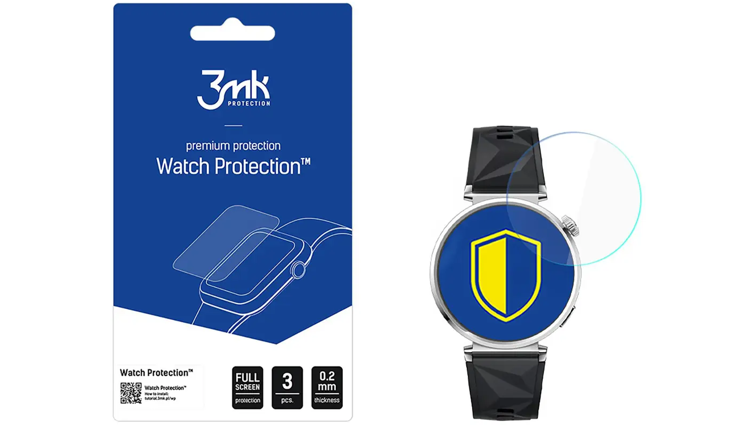 Ochranné sklo 3MK Watch Protection FlexibleGlass pro Huawei Watch GT 5 41mm