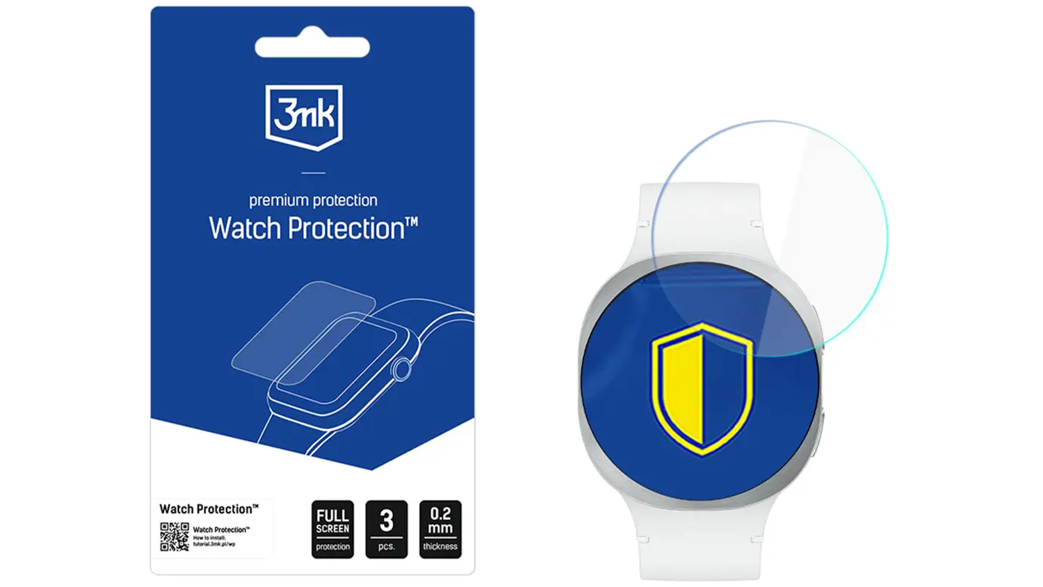 Ochrann&eacute; sklo 3MK Watch Protection FlexibleGlass pro Samsung Galaxy Watch 8 40mm