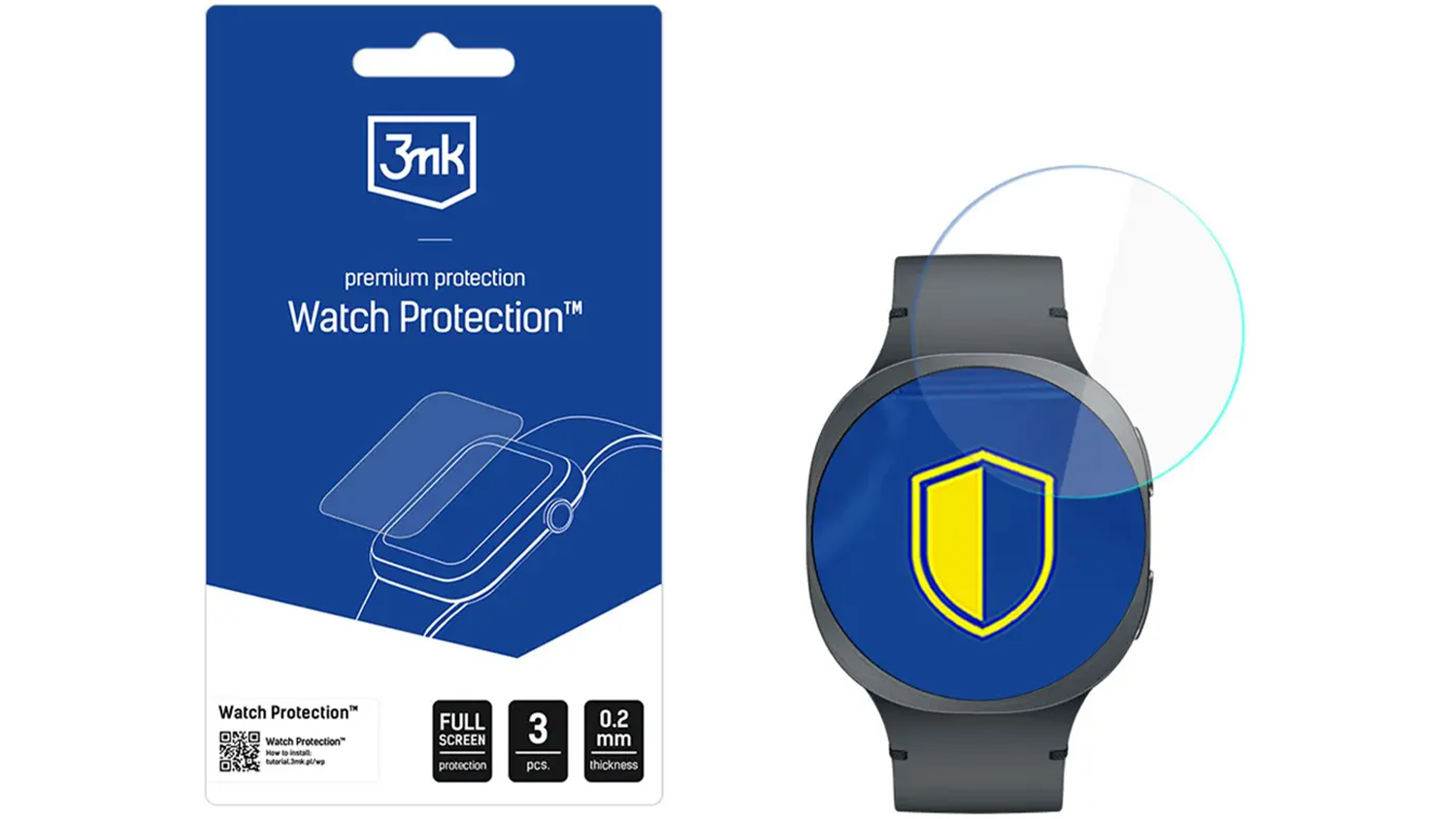 Ochrann&eacute; sklo 3MK Watch Protection FlexibleGlass pro Samsung Galaxy Watch 8 44mm