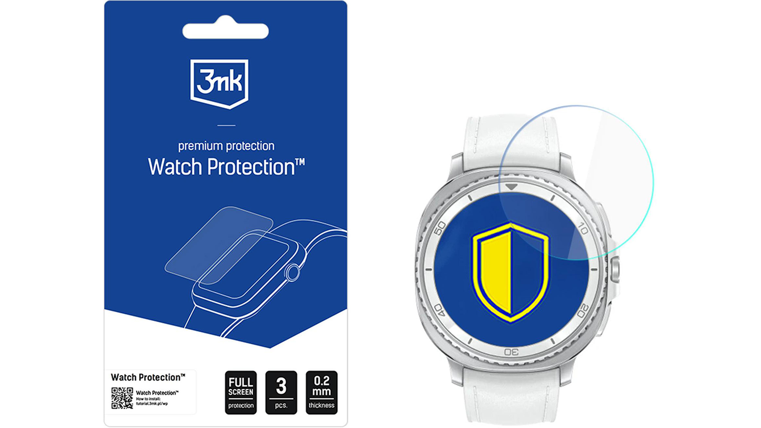 Ochrann&eacute; sklo 3MK Watch Protection FlexibleGlass pro Samsung Galaxy Watch 8 Classic