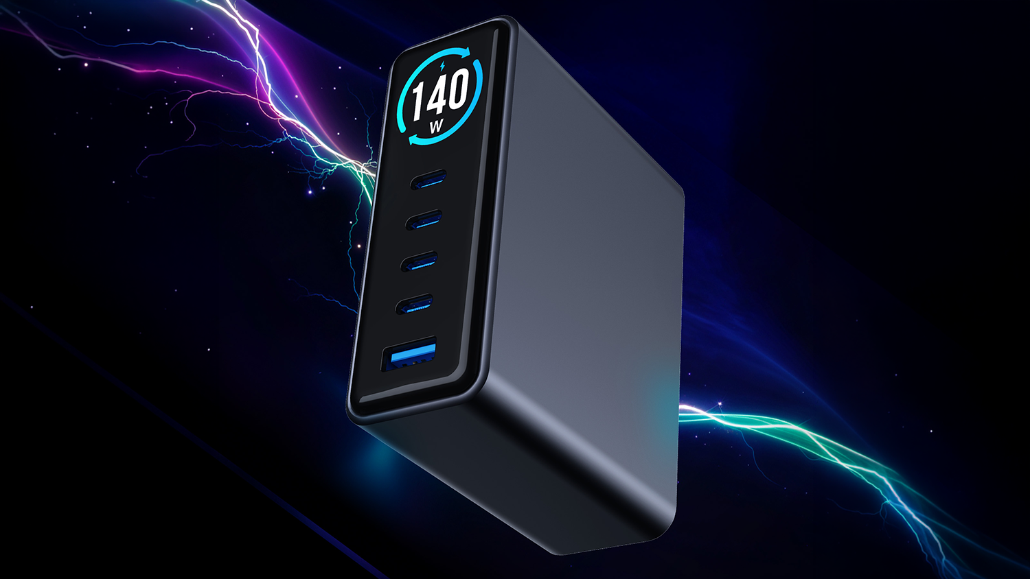Nabíjecí stanice 3mk InCharge Lumin PD3.2 140W s vizualizací energie