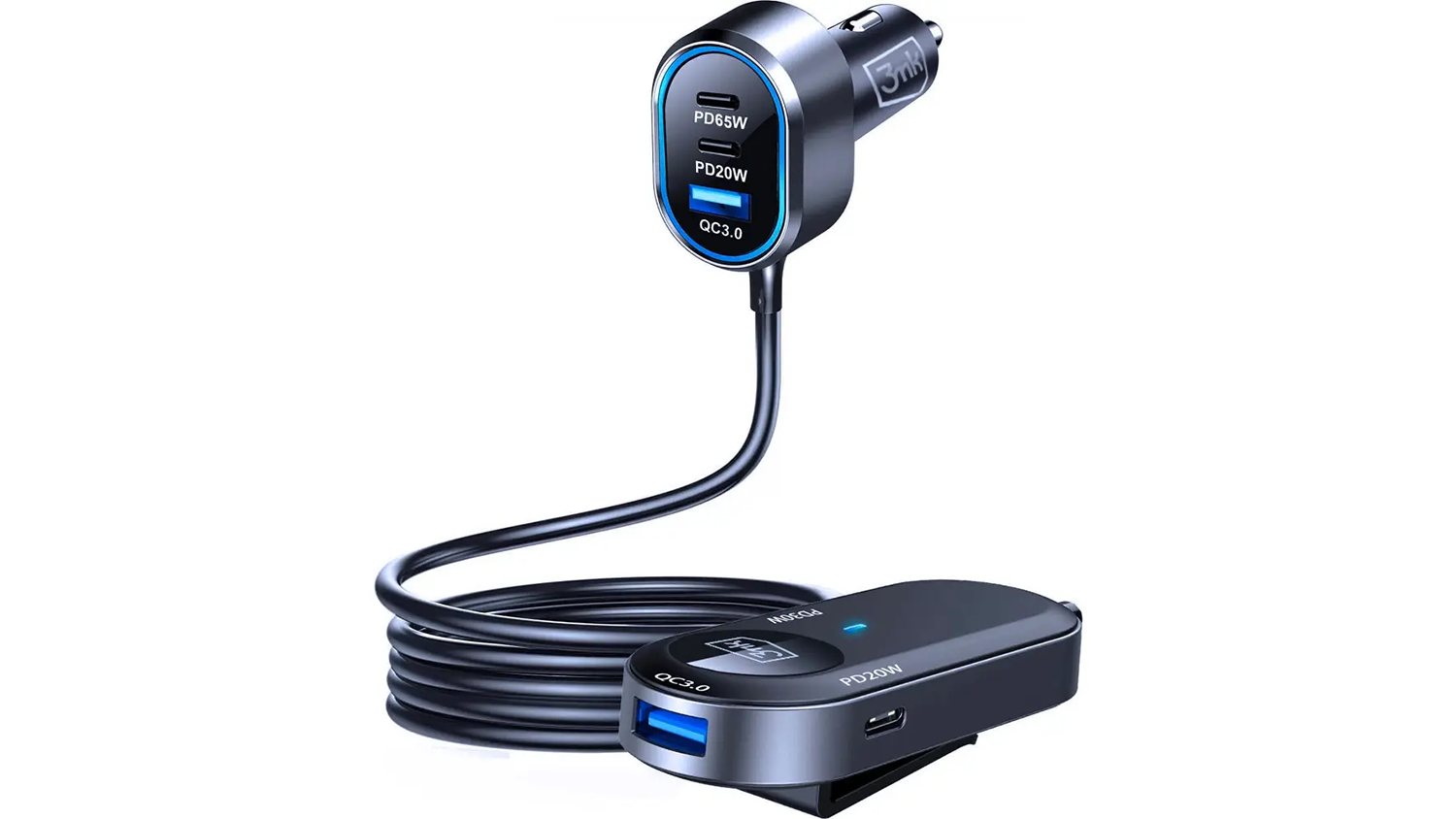 Nabíječka do auta 3MK Double Car Charger PD 135W