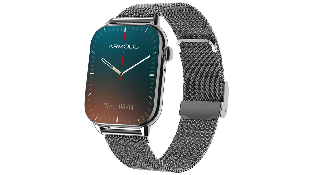 Chytré hodinky ARMODD Prime black steel+silikon strap
