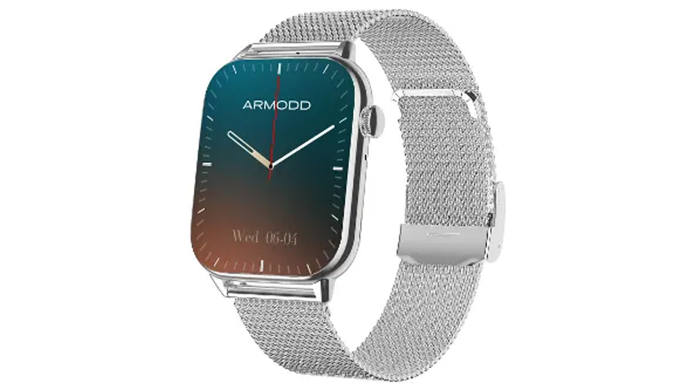 Chytré hodinky ARMODD Prime silver steel + silikon strap