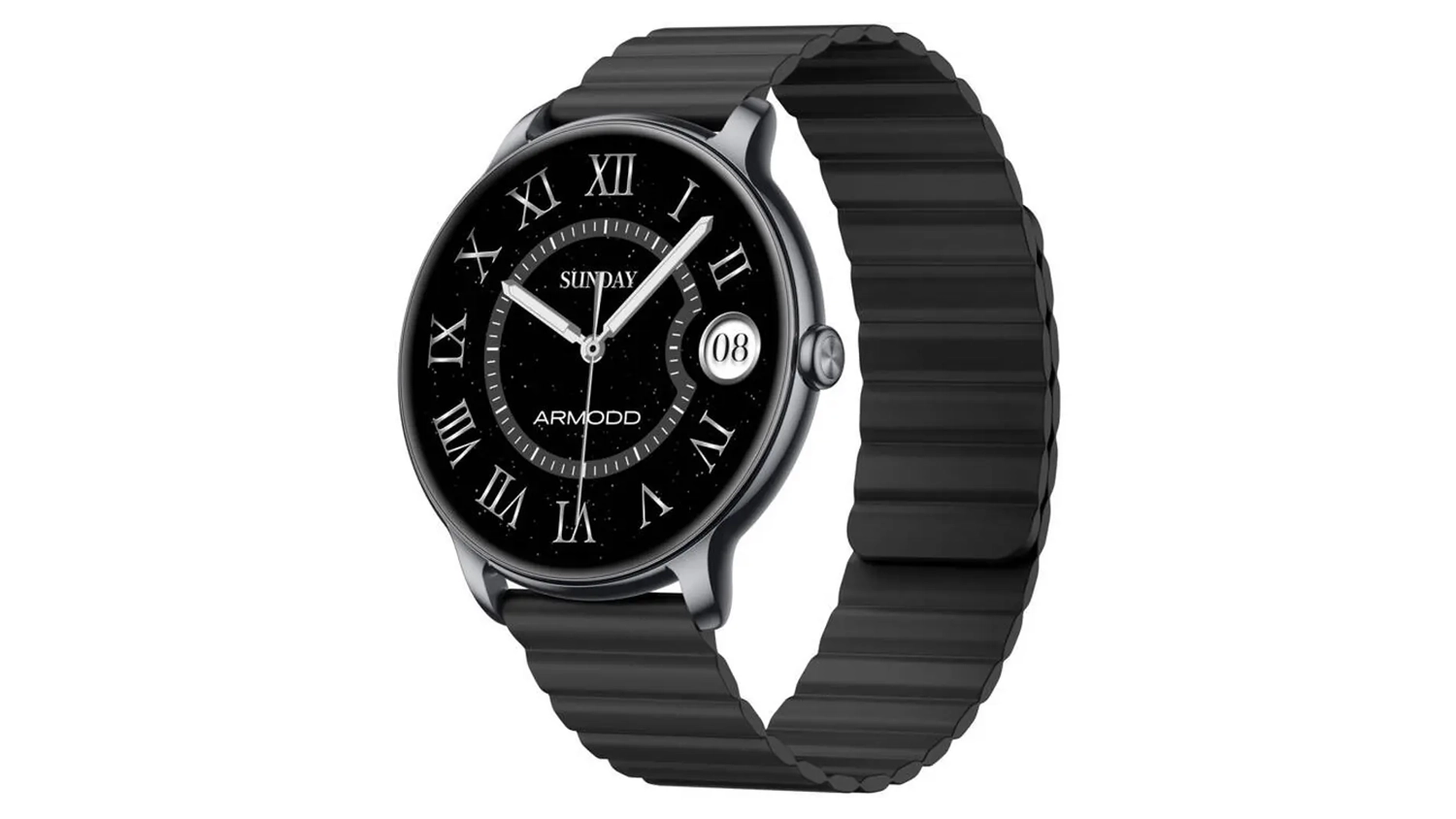 Smart hodinky Armodd Slim Black bočn&iacute; pohled