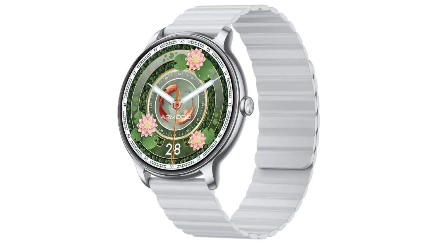 Smart hodinky Armodd Slim Silver boční pohled
