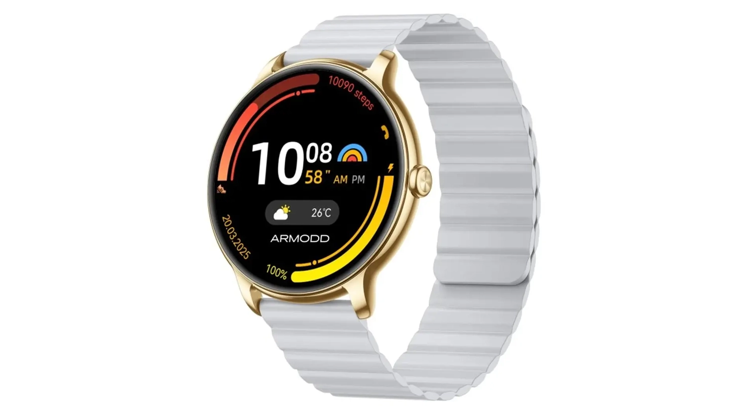 Smart hodinky Armodd Slim Gold boční pohled
