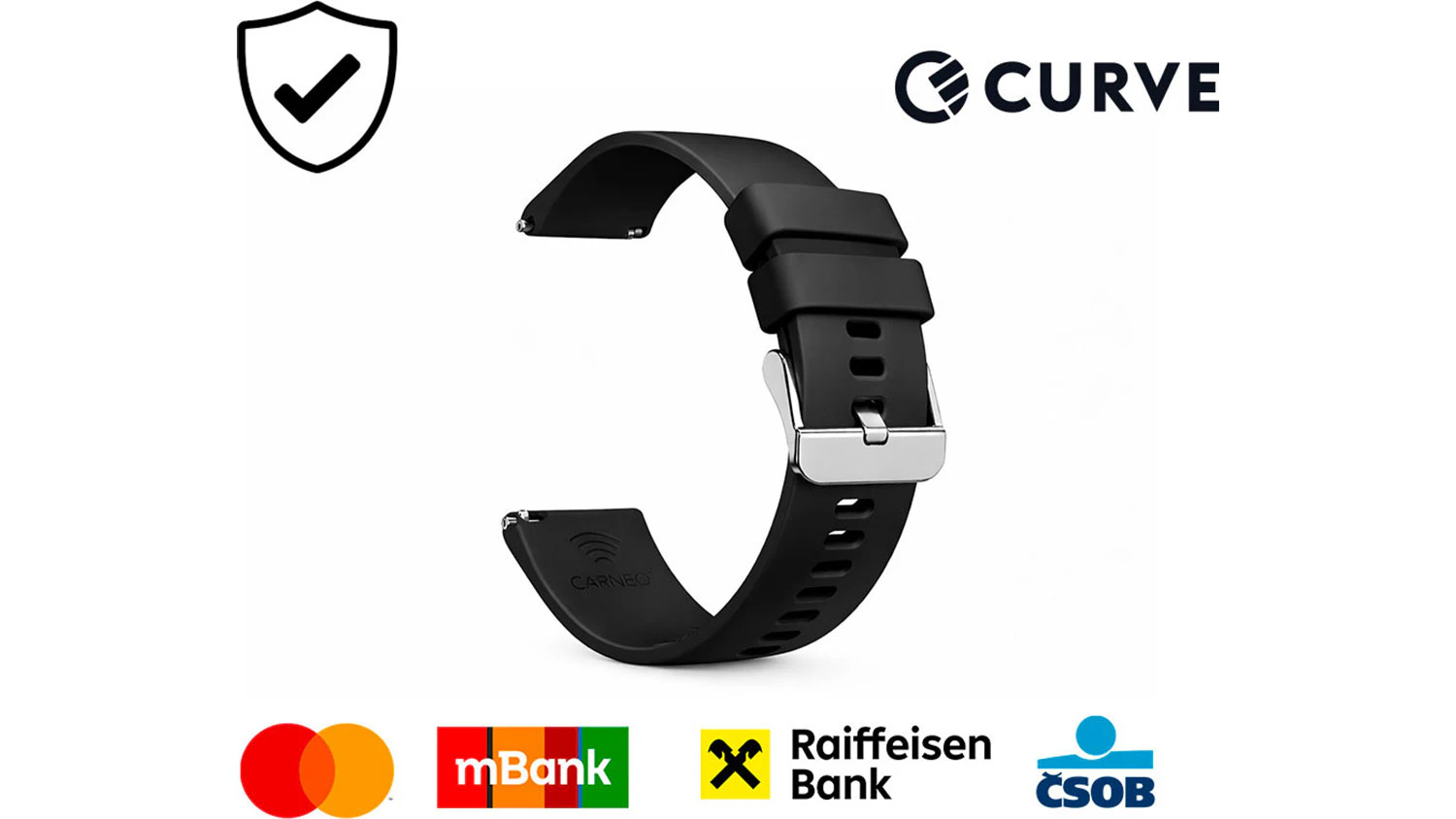 Platebn&iacute; řem&iacute;nek CARNEO s logem bank