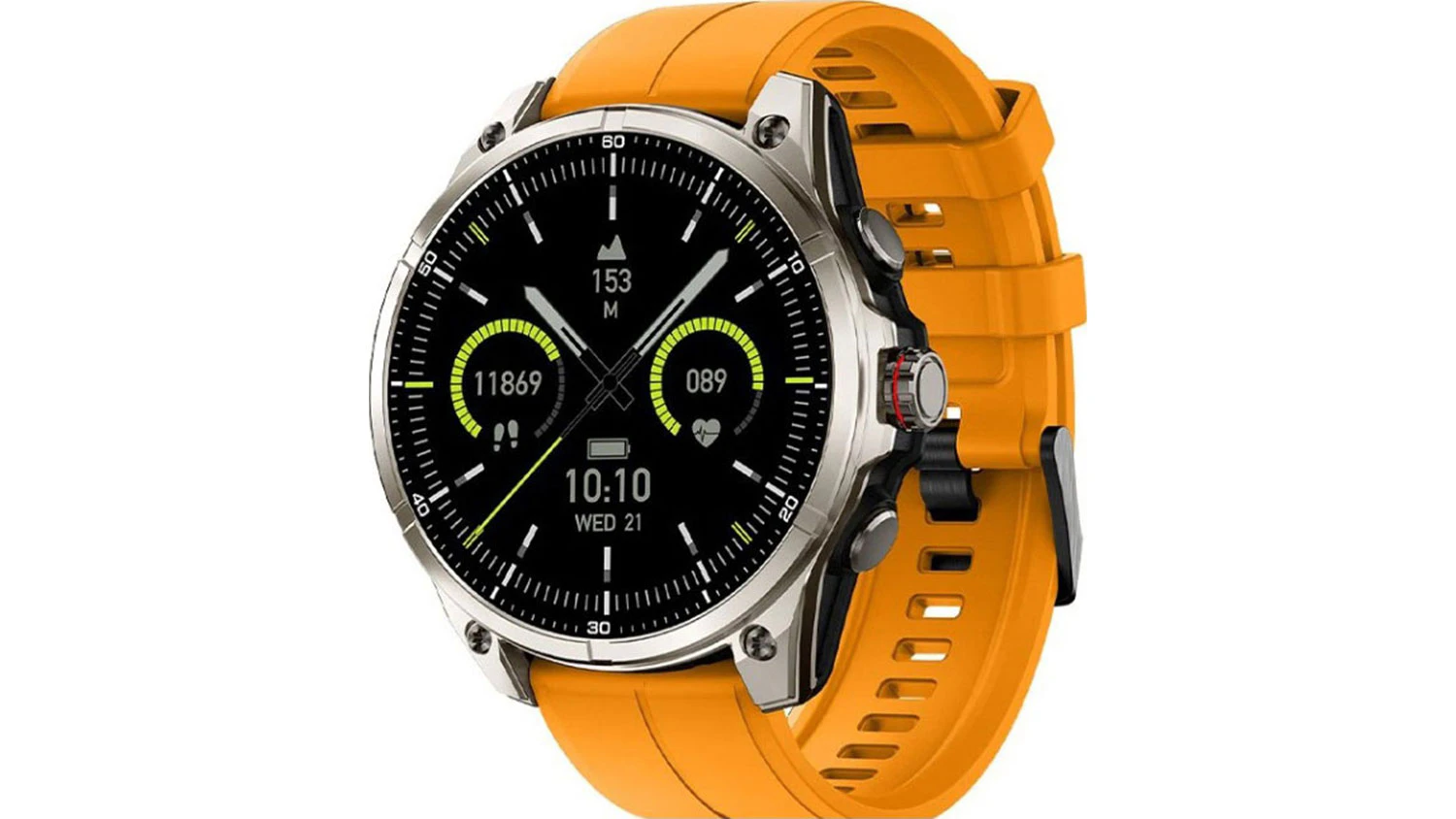 Chytr&eacute; hodinky CARNEO GTR eXpedition GPS Titan &ndash; Orange