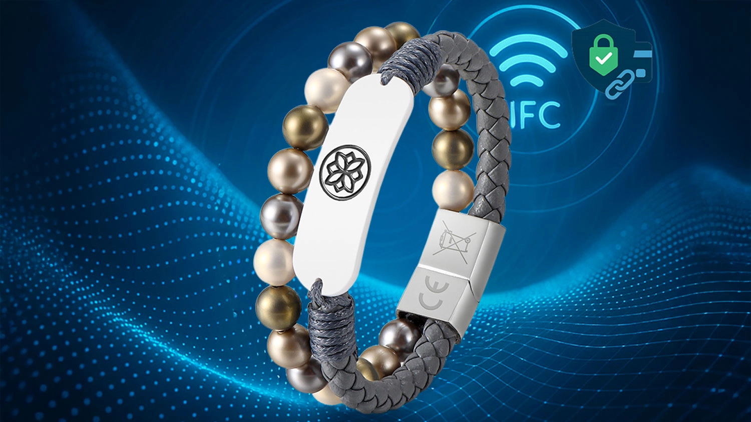 Platobný náramok Carneo Pay Moonstone Grace NFC platby