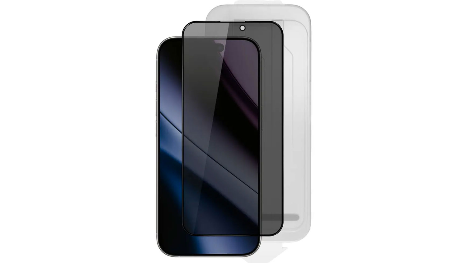Ochrann&eacute; sklo na displej Privacy Glass 3D iPhone s aplik&aacute;torem.