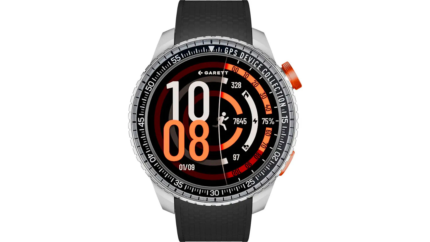 Chytr&eacute; hodinky Garett COMPASS Silver GPS