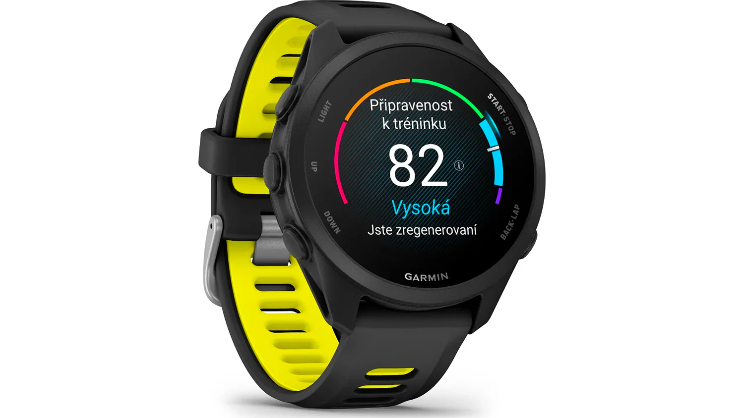 Smart hodinky Garmin Forerunner 170 Black/Amp Yellow se zobrazen&iacute;m připravenosti k tr&eacute;ninku