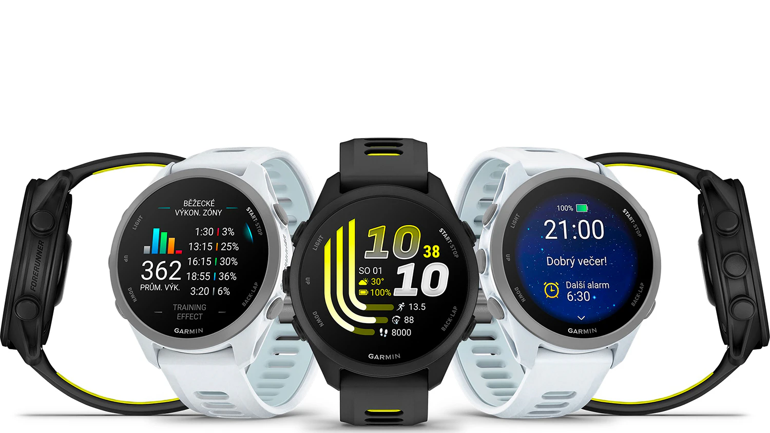 Patery smart hodinky Garmin Forerunner 170 s různ&yacute;mi displeji