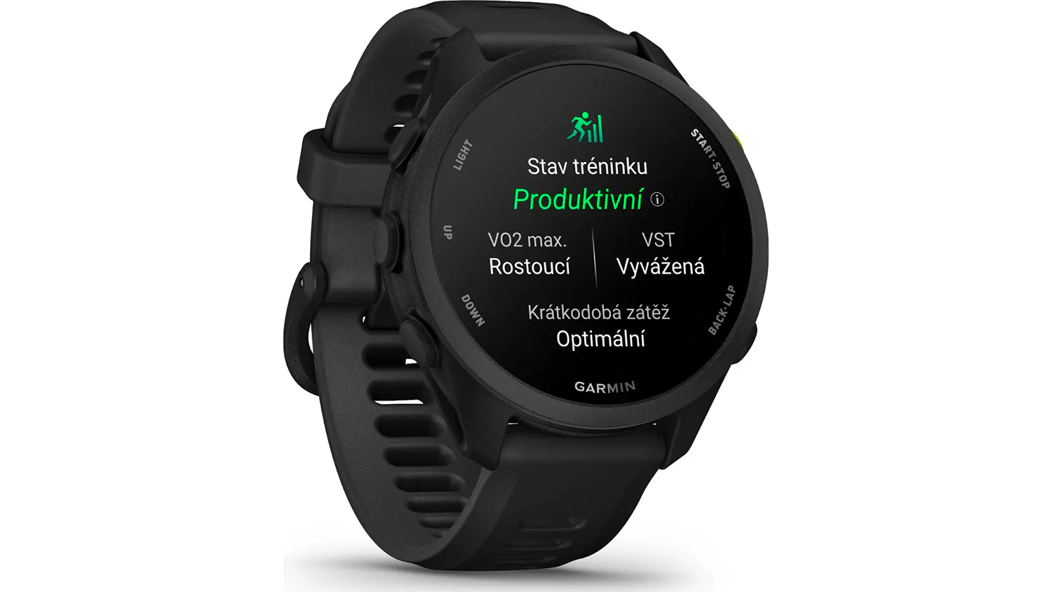 Smart hodinky Garmin Forerunner 70 Black se zobrazením stavu tréninku