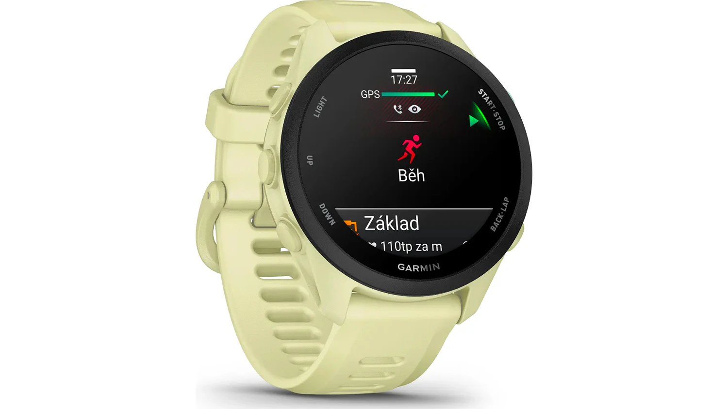 Smart hodinky Garmin Forerunner 70 Citron se zobrazen&iacute;m stavu tr&eacute;ninku