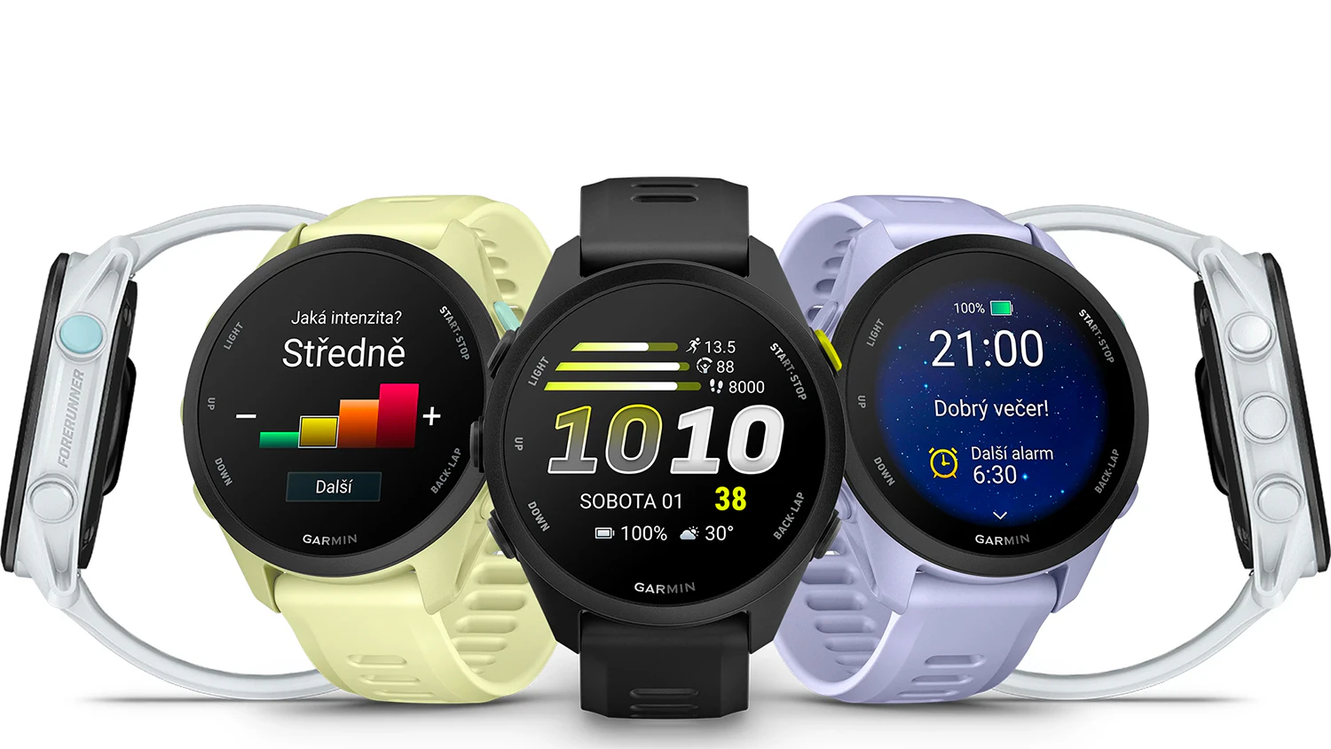 Patery smart hodinky Garmin Forerunner 70 s různ&yacute;mi displeji