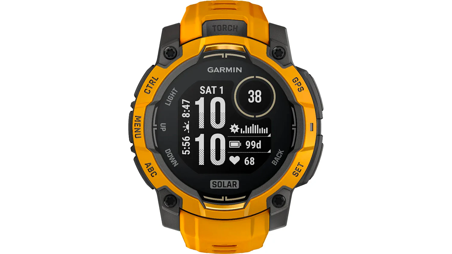 Smart hodinky Garmin Instinct 3 Solar Sunburst/Grey 45 mm