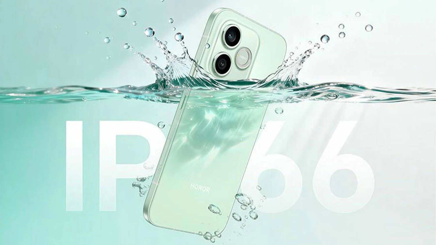 Vizualizace krytí IP66 mobilního telefonu HONOR 600 Lite 8/256GB